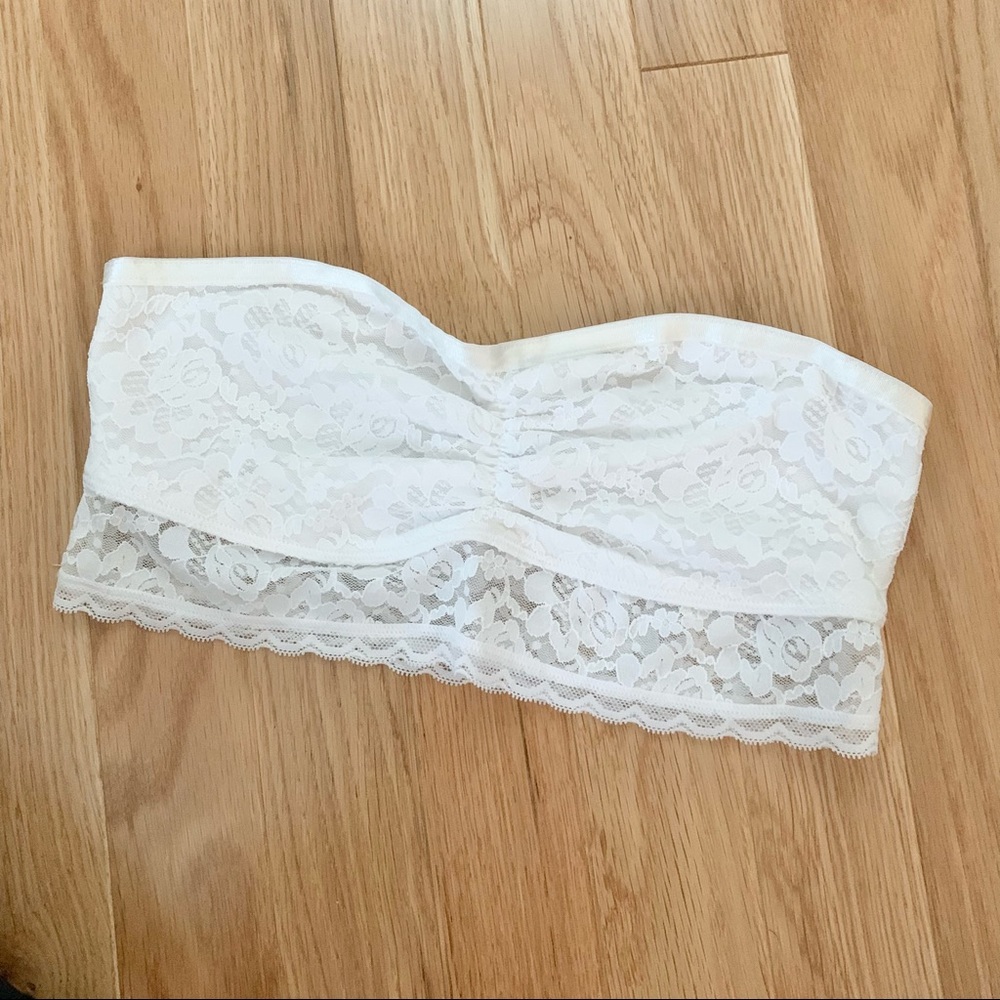 Aerie | Strapless Lace Bandeau Bralette | Sz S